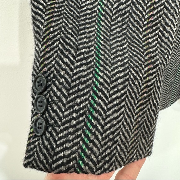 Yves Saint Laurent Herringbone Blazer Wool Size M - Picture 4 of 16